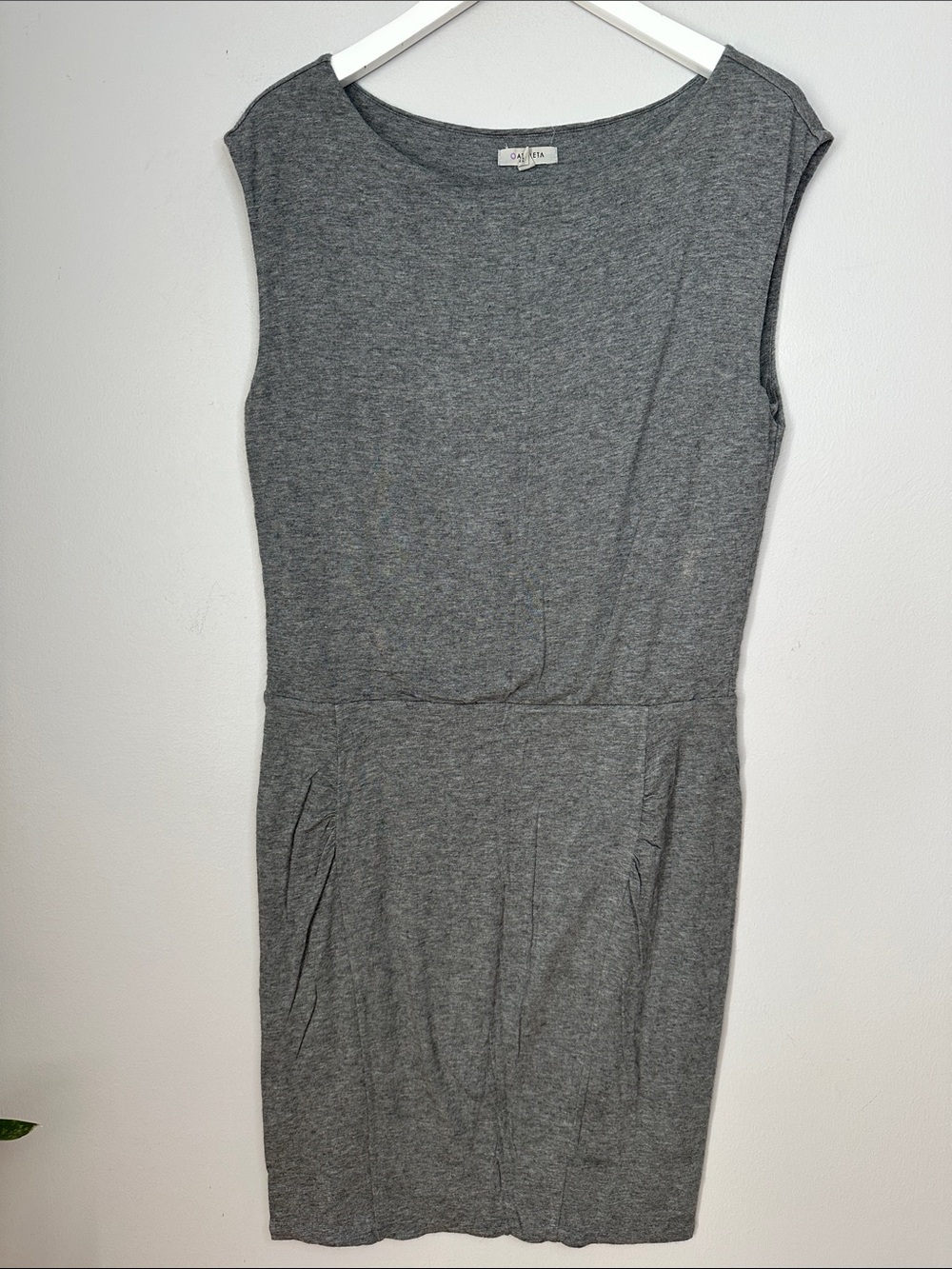 Athleta Classic Grey Sleeveless Ponte Dress size M